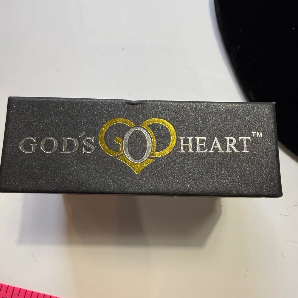 Gods Heart Silver Gold Tone Interlocking Heart Circle Bangle Bracelet Religious